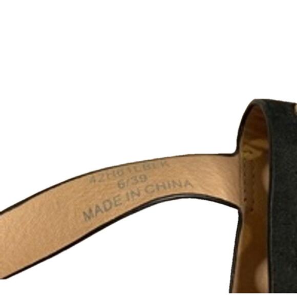 Edgy Black Grommet Gladiator Sandals Topshop Women’s 6 - Picture 6 of 8